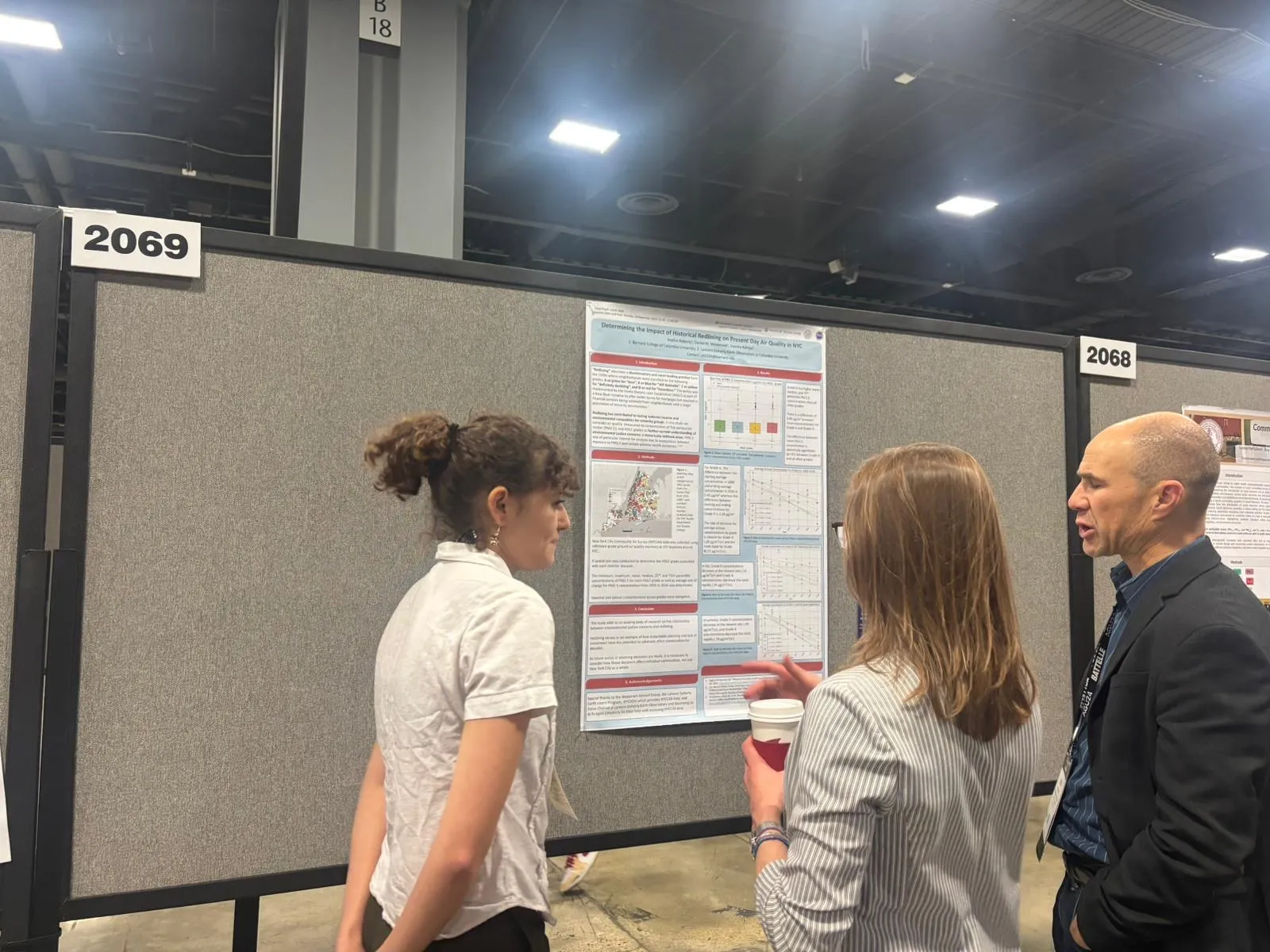 Sophia presenting her poster