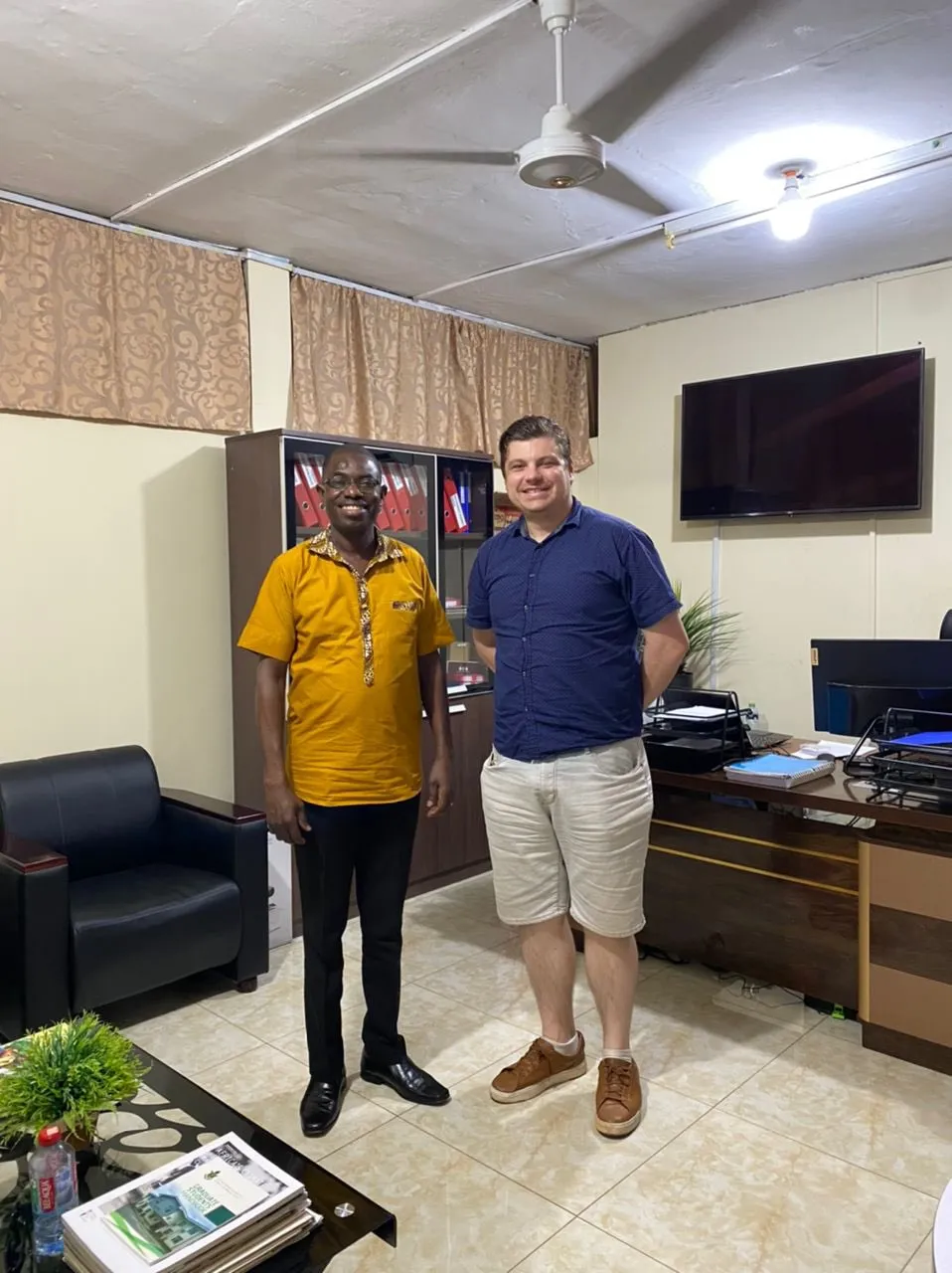 Dan and Prof Thomson Annor from KNUST Ghana